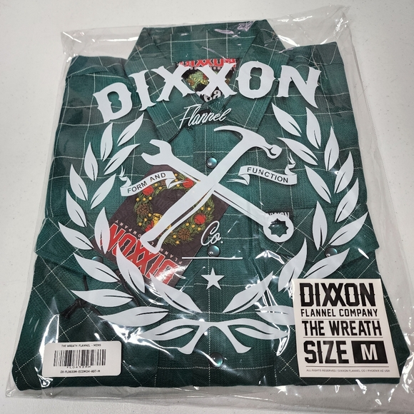 DIXXON FLANNEL - WREATH Flannel Shirt  - Mens Medium - Picture 6 of 15